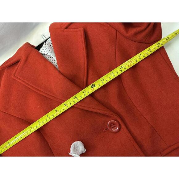 New - Haute Edition Red Women's Wool Blend Coat Size Small - Picture 5 of 5